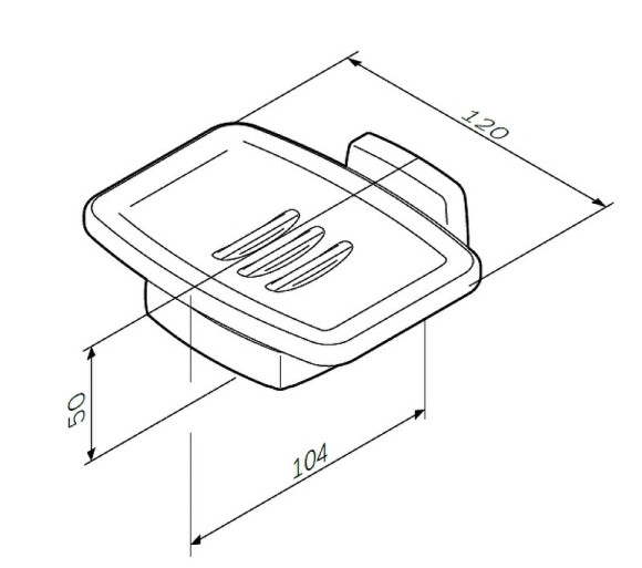 Мыльница AM.PM Gem A9034200 Хром Белая Мыльница AM.PM Gem A9034200 Хром Белая