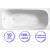 Акриловая ванна C-Bath Saturn 170x75 CBQ012001 без гидромассажа