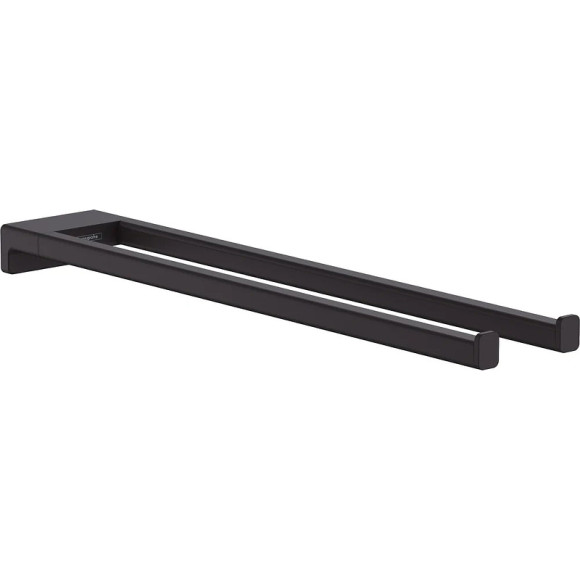 Полотенцедержатель Hansgrohe AddStoris 41770670 двойной Черный матовый