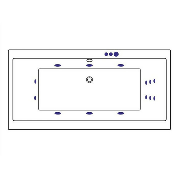 Акриловая ванна Excellent Pryzmat 190x90 WAEX.PRY19.SMART.BR с гидромассажем Акриловая ванна Excellent Pryzmat 190x90 WAEX.PRY19.SMART.BR с гидромассажем