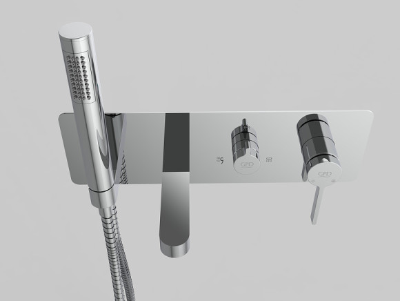 Смеситель для ванны GPD Gildo Colored MKA165 Хром