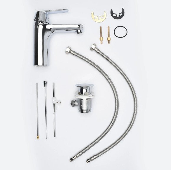 Смеситель для раковины AQUAme Prato AQMP6131 Хром Смеситель для раковины AQUAme Prato AQMP6131 Хром