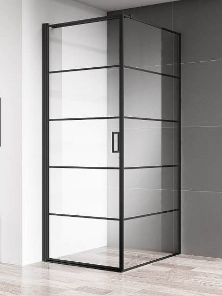 Душевой уголок AQUAme 90x90 L AQM5215-LH-9 профиль Черный матовый стекло прозрачное Душевой уголок AQUAme 90x90 L AQM5215-LH-9 профиль Черный матовый стекло прозрачное