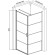 Душевой уголок AQUAme 90x90 L AQM5215-LH-9 профиль Черный матовый стекло прозрачное Душевой уголок AQUAme 90x90 L AQM5215-LH-9 профиль Черный матовый стекло прозрачное