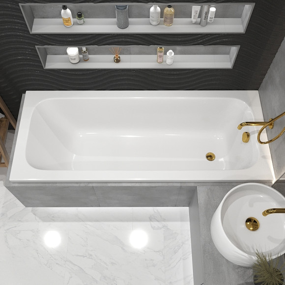 Акриловая ванна Whitecross Vibe 170x70 0105.170070.100 без гидромассажа Акриловая ванна Whitecross Vibe 170x70 0105.170070.100 без гидромассажа