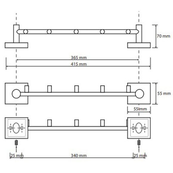 Крючок Bemeta Beta 132105112 Хром Крючок Bemeta Beta 132105112 Хром