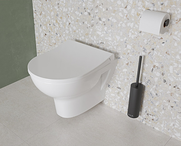 Ершик для унитаза Vitra Origin A4489436 Черный матовый Ершик для унитаза Vitra Origin A4489436 Черный матовый