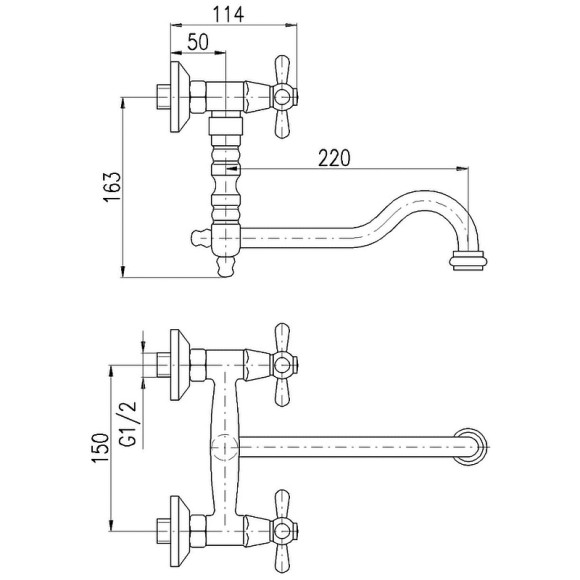 Смеситель для кухни Rav Slezak Morava retro MK101.5/29SM Бронза Смеситель для кухни Rav Slezak Morava retro MK101.5/29SM Бронза
