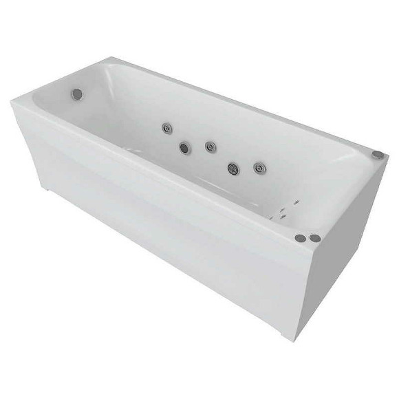 Акриловая ванна Aquatek Альфа 170x70 ALF170-0000007 с гидромассажем с фронтальной панелью с каркасом (разборный) со слив-переливом (слева) Акриловая ванна Aquatek Альфа 170x70 ALF170-0000007 с гидромассажем с фронтальной панелью с каркасом (разборный) со слив-переливом (слева)