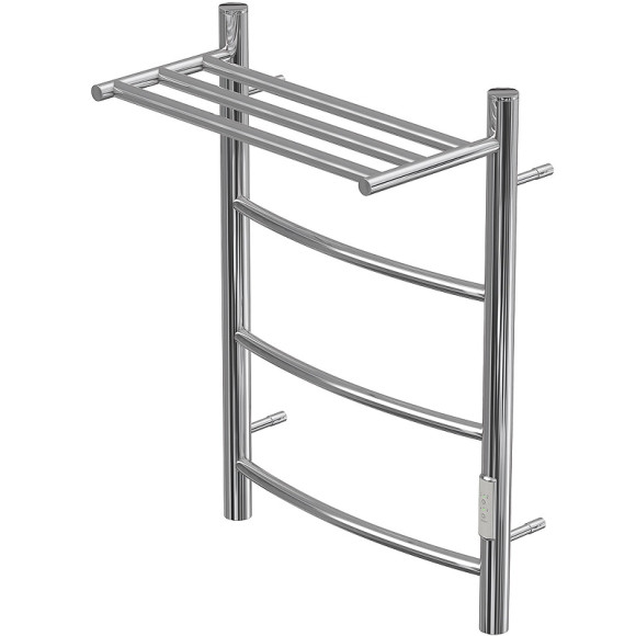 Электрический полотенцесушитель Point Афина PN04846P П3 400x600 с полкой, диммер справа Хром Электрический полотенцесушитель Point Афина PN04846P П3 400x600 с полкой, диммер справа Хром