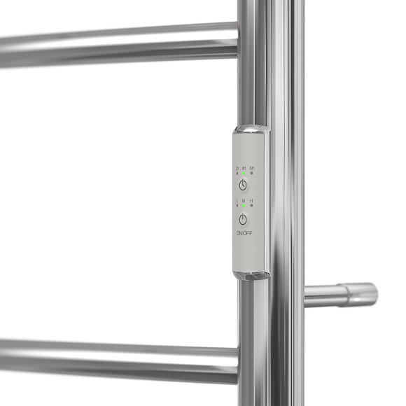 Электрический полотенцесушитель Point Афина PN04846P П3 400x600 с полкой, диммер справа Хром Электрический полотенцесушитель Point Афина PN04846P П3 400x600 с полкой, диммер справа Хром