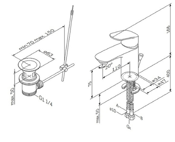 Смеситель для раковины AM.PM Like F8092116 Хром Смеситель для раковины AM.PM Like F8092116 Хром