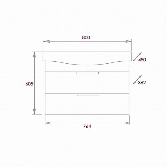 Тумба под раковину Onika Девис 80.13 108048 подвесная Бетон чикаго Тумба под раковину Onika Девис 80.13 108048 подвесная Бетон чикаго