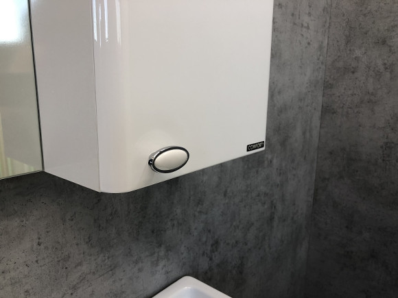 Зеркало со шкафом Comforty Неаполь 100 00004139023 Белое