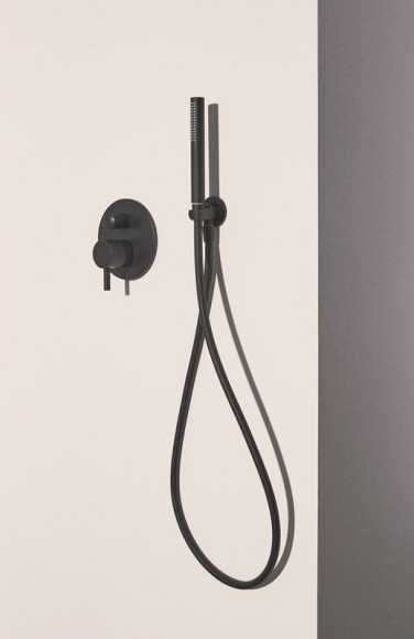 Душевая система Ideal Standard Ceraline  BD192XG Черная матовая