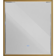 Зеркало Cezares Interni 100 CZR-SPC-INT-1000-900-LED-TCH-WARM-BORO с подсветкой Брашированное золото с сенсорным выключателем и подогревом