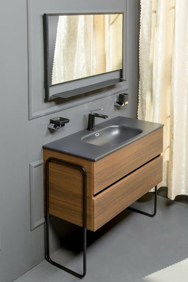 Тумба под раковину Boheme Armadi Art Vallessi 100 837-100-D подвесная Dark Oak