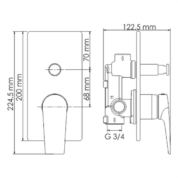 Смеситель для душа WasserKRAFT Aisch 5561 Золото матовое