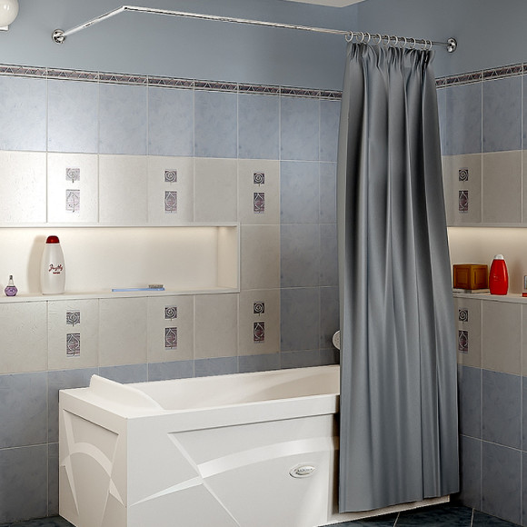 Карниз для ванны Radomir 160x75 1-12-2-0-0-983 Хром