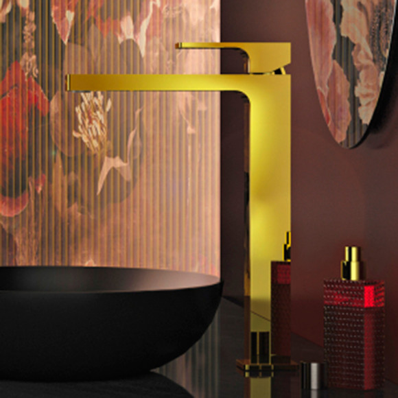 Смеситель для раковины Remer Absolute AU11LDO Золото Смеситель для раковины Remer Absolute AU11LDO Золото