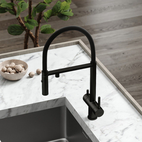 Смеситель для кухни Sancos Imola SC4010MB Черный матовый