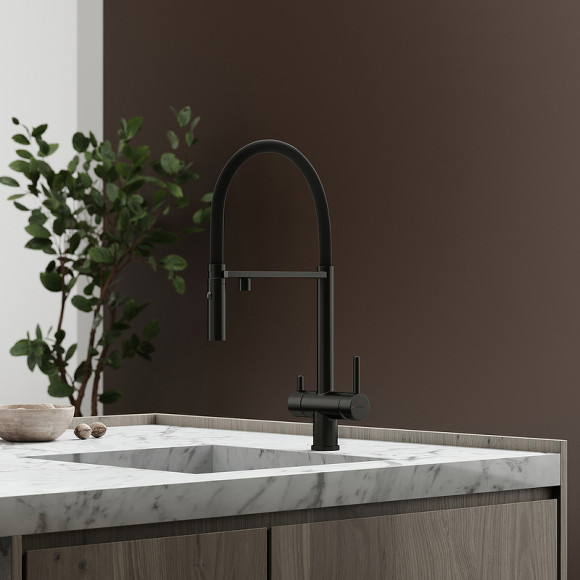 Смеситель для кухни Sancos Imola SC4010MB Черный матовый