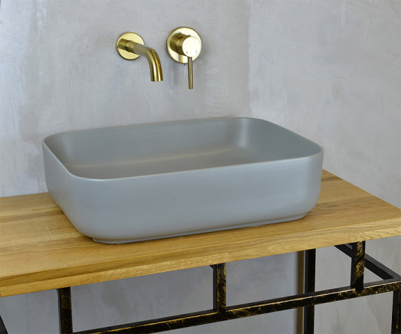 Раковина-чаша Bronze de Luxe Scandi 50 6127-GM Серая матовая