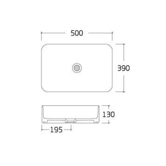 Раковина-чаша Bronze de Luxe Scandi 50 6127-GM Серая матовая