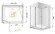 Душевой уголок Cezares Elena 120x100 ELENA-W-AH-1-120/100-C-Cr профиль Хром стекло прозрачное