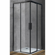 Душевой уголок Vincea Soft 90x90 VSS-3SO900CLB профиль Черный стекло прозрачное