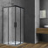 Душевой уголок Vincea Soft 90x90 VSS-3SO900CLB профиль Черный стекло прозрачное Душевой уголок Vincea Soft 90x90 VSS-3SO900CLB профиль Черный стекло прозрачное