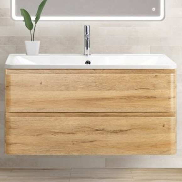Тумба под раковину BelBagno ALBANO-1000-2C-SO-RR подвесная Rovere Rustico