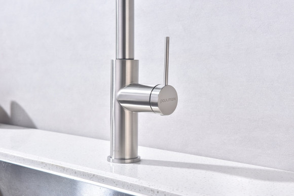 Смеситель для кухни Paulmark Galant Ga213077-BS Брашированная сталь