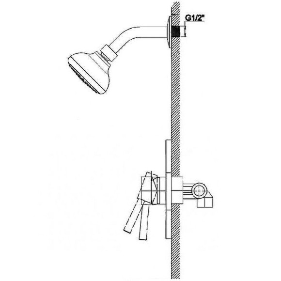 Душевая система Haiba HB80088 Хром Душевая система Haiba HB80088 Хром