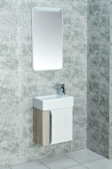 Тумба под раковину Aquaton Вита 45 1A221401VTD70 подвесная Белая Ясень шимо