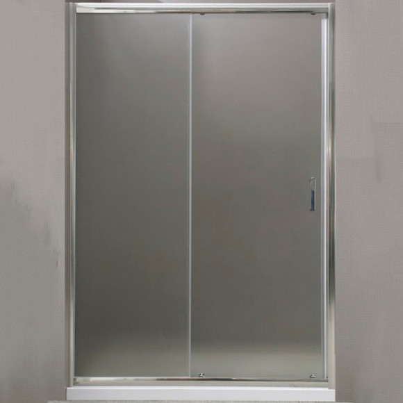 Душевая дверь BelBagno Uno 150 UNO-195-BF-1-150-P-Cr профиль Хром стекло рифленое