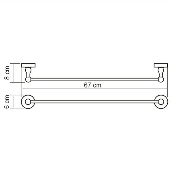 Полотенцедержатель WasserKRAFT Regen K-6930 Хром Полотенцедержатель WasserKRAFT Regen K-6930 Хром