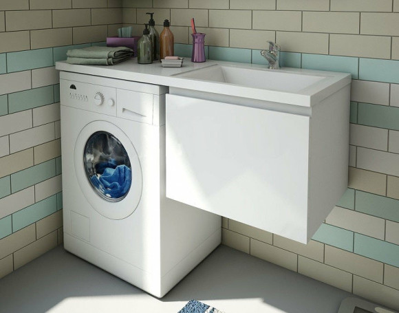 Тумба с раковиной Эстет Dallas Luxe 120 R ФР-00001926 подвесная Белая