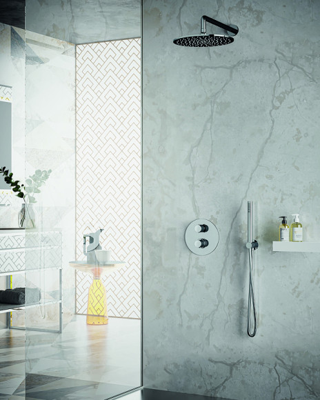 Душевая система Paffoni Light KITLIQ019CR141 с термостатом Хром Душевая система Paffoni Light KITLIQ019CR141 с термостатом Хром