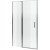 Душевая дверь Excellent Mazo 140 KAEX.3025.1S.1400.LP+KAEX.3025.1D.0650.LP (KAEX.3025.1D.0650.LP+KAEX.3025.1S.1400.LP) профиль Хром стекло прозрачное