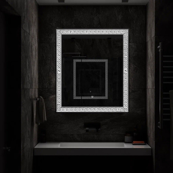 Зеркало Континент Apollo 800х900 ЗЛП1033 с подсветкой с сенсорным выключателем Зеркало Континент Apollo 800х900 ЗЛП1033 с подсветкой с сенсорным выключателем