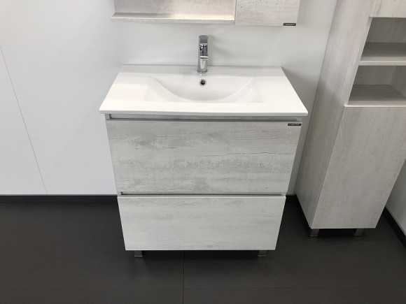 Тумба с раковиной Comforty Верона 75 00004137102 Дуб белый