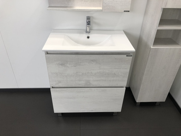 Тумба с раковиной Comforty Верона 75 00004137102 Дуб белый