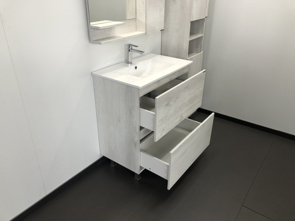 Тумба с раковиной Comforty Верона 75 00004137102 Дуб белый