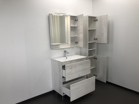 Тумба с раковиной Comforty Верона 75 00004137102 Дуб белый