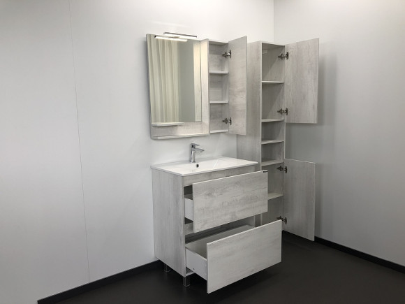 Тумба с раковиной Comforty Верона 75 00004137102 Дуб белый