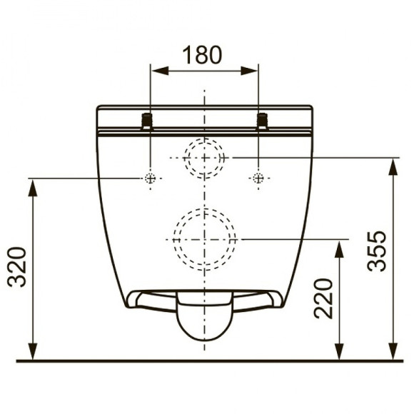 Унитаз Tece One 9700204 подвесной без сиденья Унитаз Tece One 9700204 подвесной без сиденья