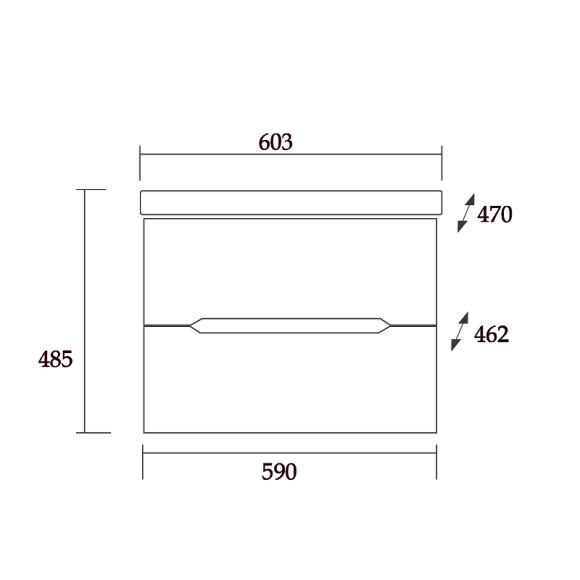 Тумба под раковину Onika Айленд 60.13 106114 подвесная Белая