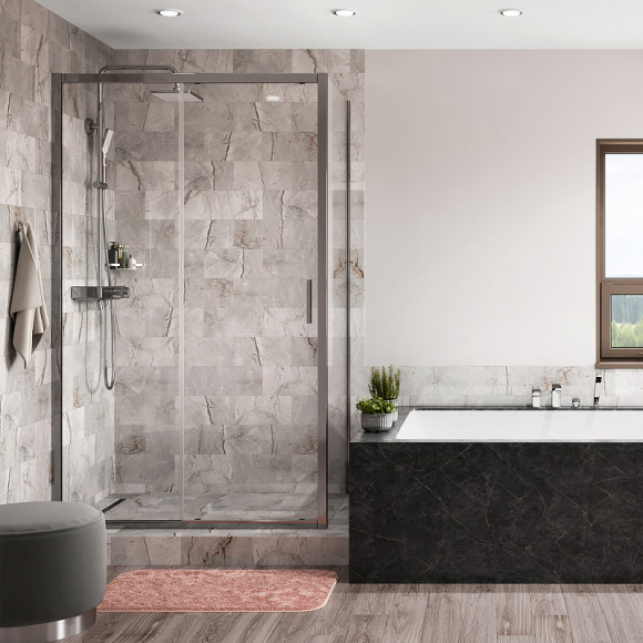 Душевой уголок WasserKRAFT Main 130x100 41S34 профиль Хром стекло прозрачное Душевой уголок WasserKRAFT Main 130x100 41S34 профиль Хром стекло прозрачное