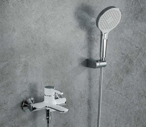 Смеситель для ванны Gappo G03-8 G3203-8 Белый Хром